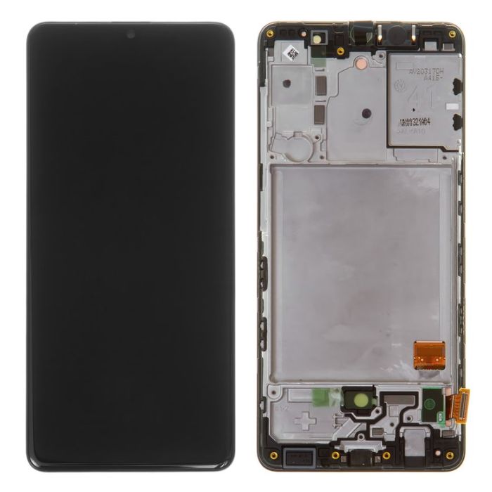 LCD Samsung A41 A415 + touch + okvir Crni Service Pack Original EU